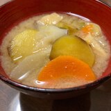さつまいもの味噌汁